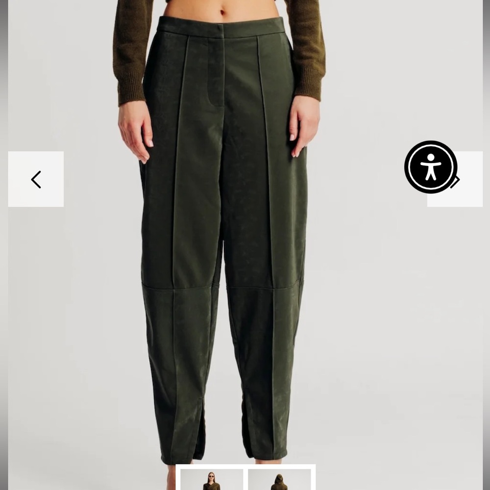 TORN BY RONNY KOBO GREEN PANTS